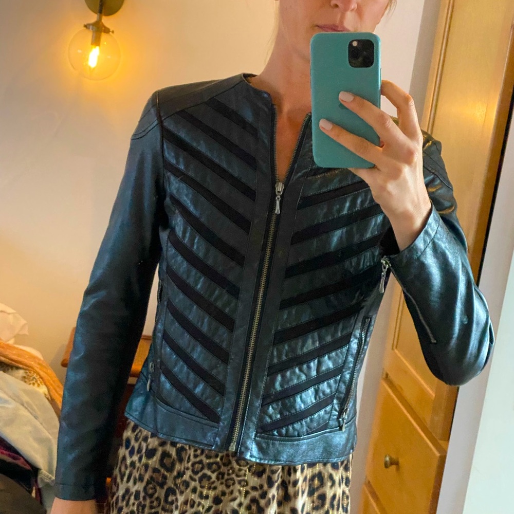 Faux Leather Jacket